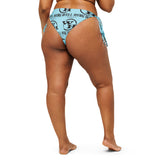 All-over print recycled string bikini Blizzard bottom